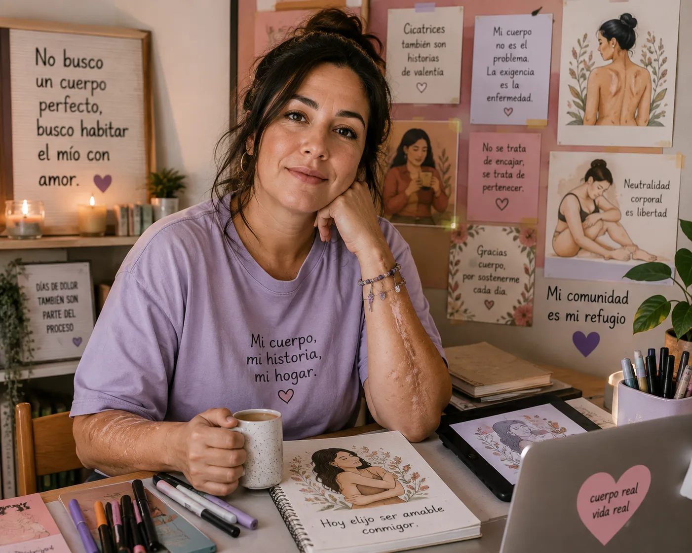 Valeria, 34 años, en una fotografía editorial de retrato